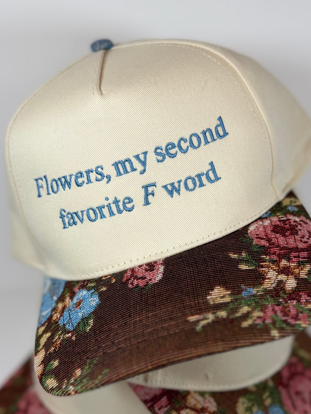 flowers brown brim