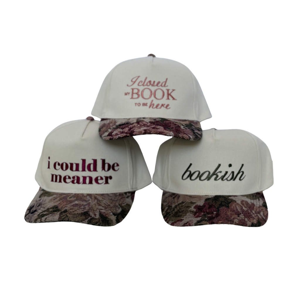 RED FLORAL BRIM