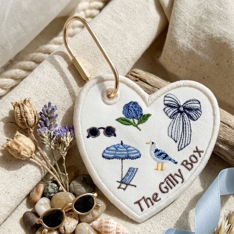 Personalized Coastal Bag Charm