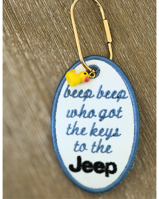 Jeep Embroidered Bag Tag