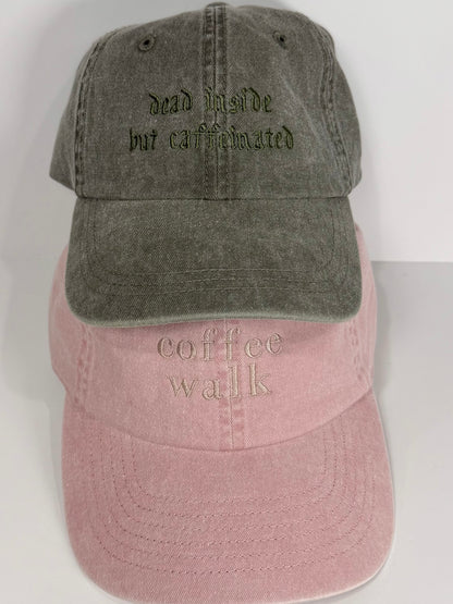 coffee walk dad hat