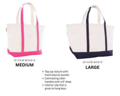 The Icon Tote | Fully Custom Embroidered Canvas Bag