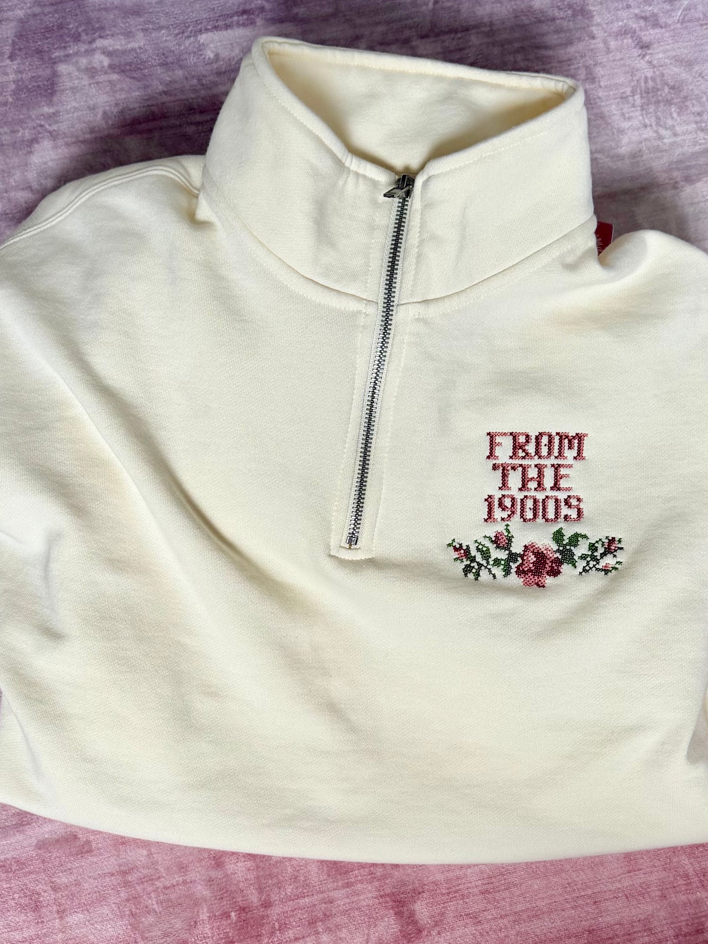 1900s Quarterzip size large