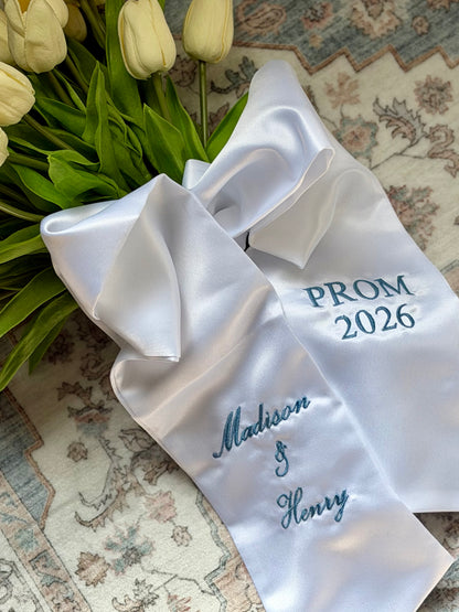 Personalized flower sash