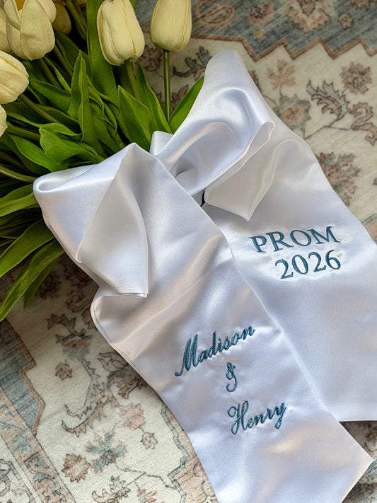 Personalized flower sash