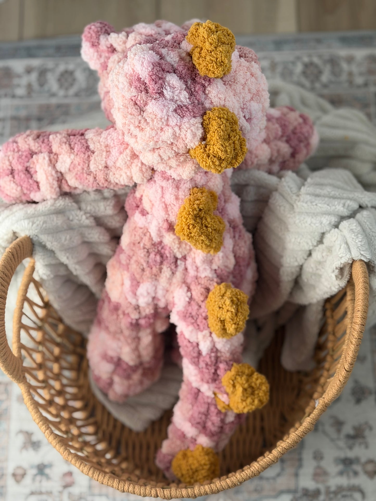 Pink Chunky Dino Snuggler