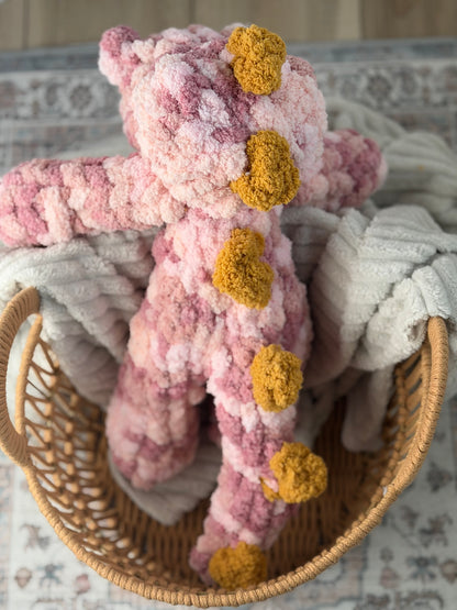 Pink Chunky Dino Snuggler