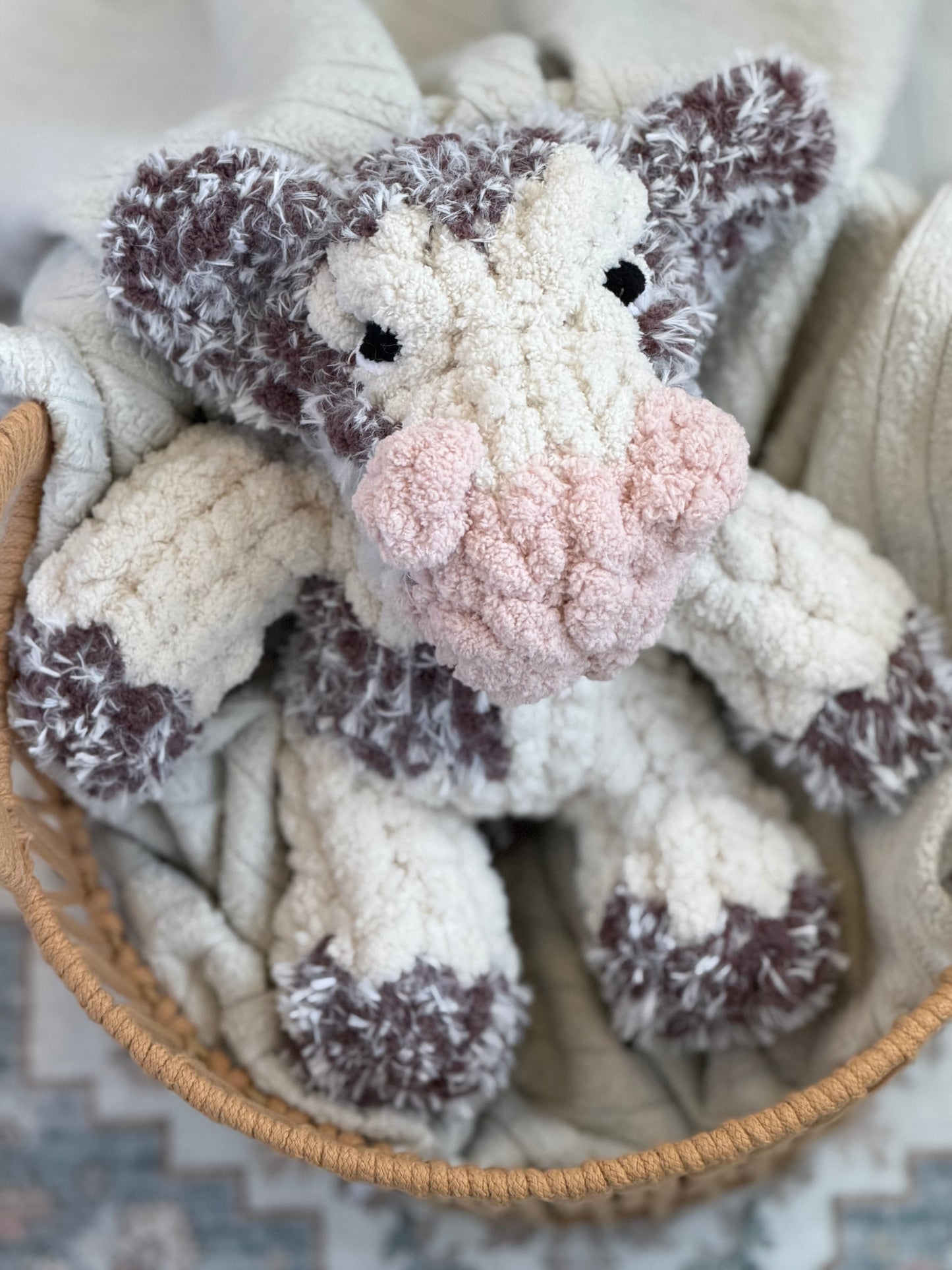 Fuzzy Cow Snuggler