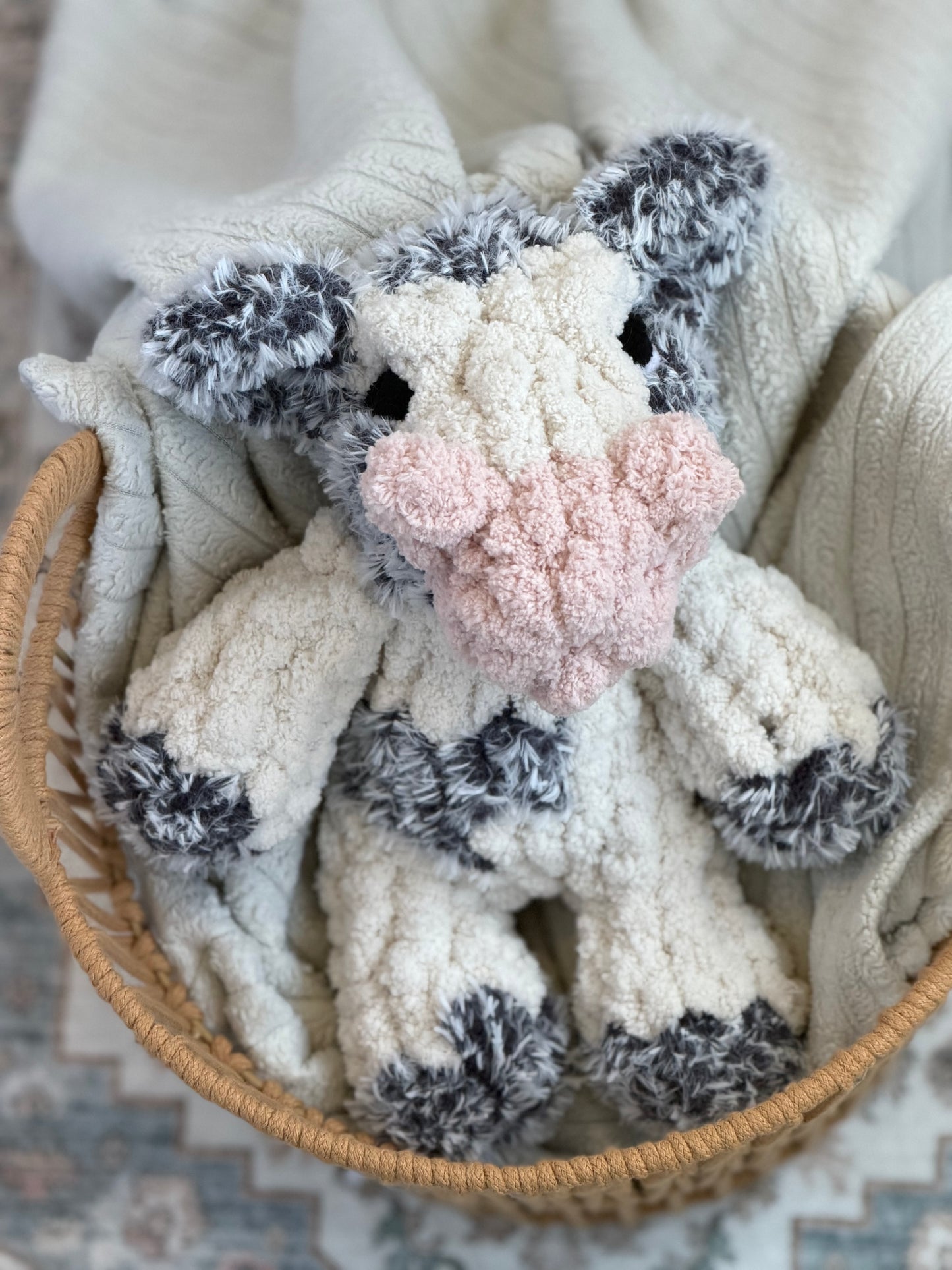 Fuzzy Cow Snuggler